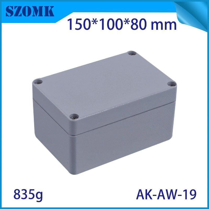 China hot sale aluminum water proof AK-AW19 150*100*80mm industrial enclosure supplier