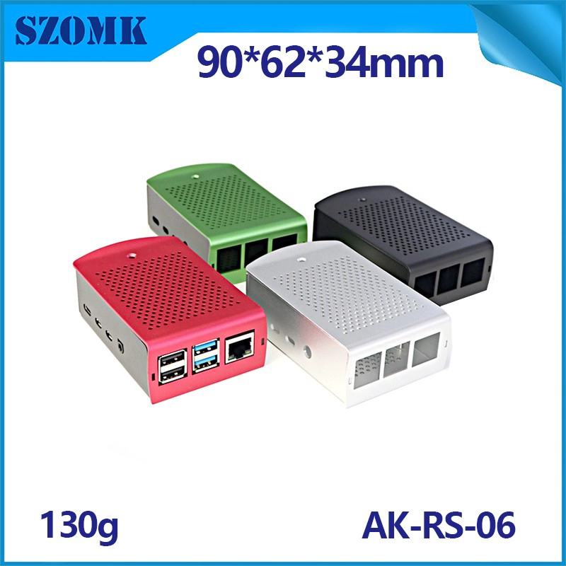ربط مروحة التوت pi 4 fanless RPI Argon الحرارية حالة الرسمية واحدة 3 تبريد غرفة التبريد واضحة ل HDD الألومنيوم الخشب AK-RS-06