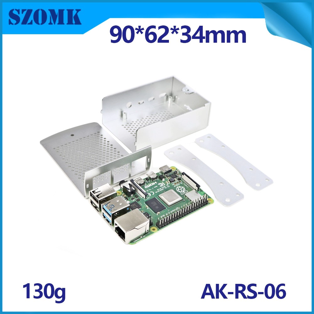 ربط مروحة التوت pi 4 fanless RPI Argon الحرارية حالة الرسمية واحدة 3 تبريد غرفة التبريد واضحة ل HDD الألومنيوم الخشب AK-RS-06