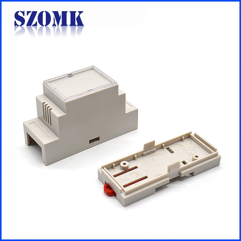 Cost-effective din rail project box szomk diy electronic plastic case AK-DR-39 87*60*35mm