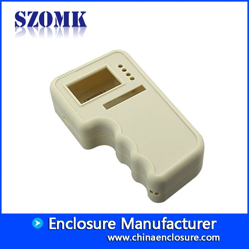 カスタムABSプラスチックエンクロージャポータブルハンドヘルドケーシングボックスAK-H-28 // 127 * 72 * 37mm