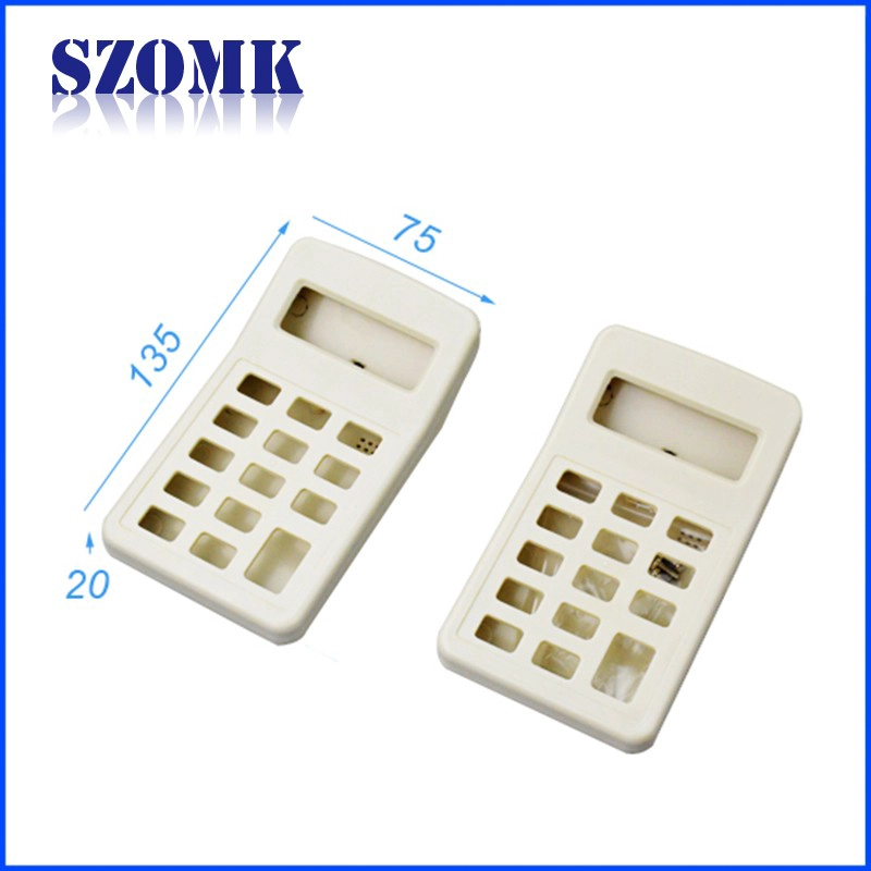 Custom ABS Plastic Enclosure Portable Handheld Casing Box AK-H-50/135*75*20 mm