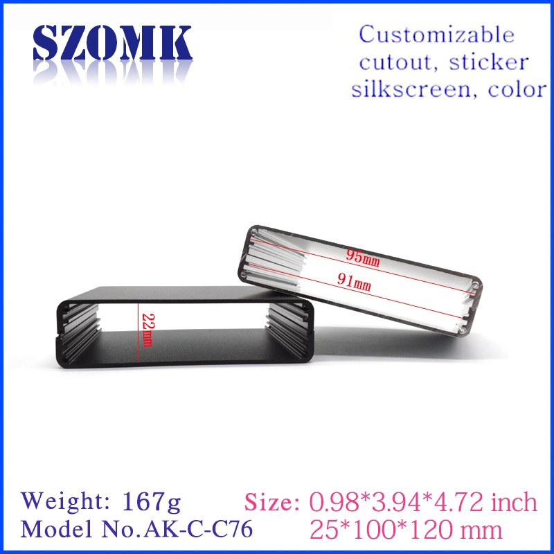 Scatola di giunzione elettrica box audio amplificatore in alluminio personalizzato / AK-C-C76