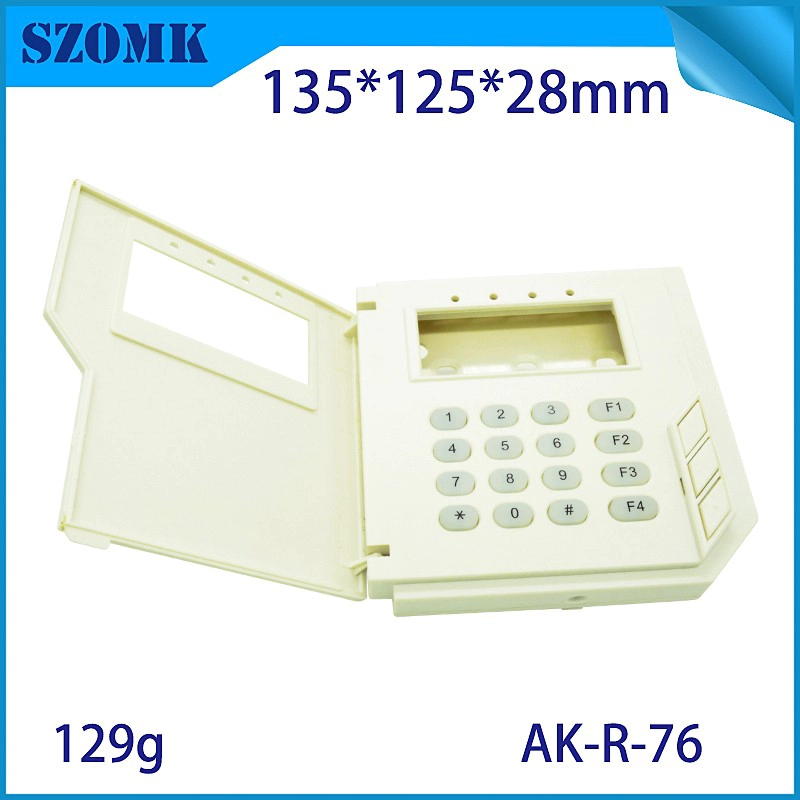 Custom industrial plastic enclosure with lcd display maufacture plastic access control enclosure with 28*125*135mm