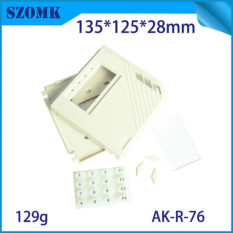 Custom industrial plastic enclosure with lcd display maufacture plastic access control enclosure with 28*125*135mm