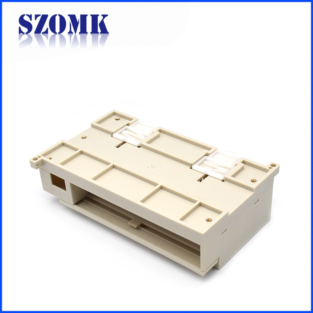 Scatola di controllo industriale personalizzabile in materiale ignifugo in abs con contenitore per guida din dimensioni AK-P-27 168 * 115 * 75mm