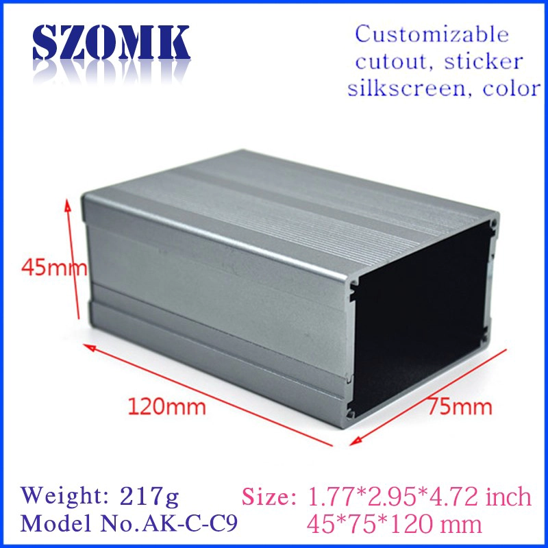 Customized aluminum junction box pcb enclosure electrical project housing separate housing C9