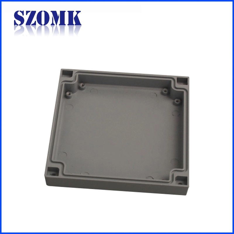 Customized waterproof extruded die cast aluminium enclosure for electronic PCB board AK-AW-27 140*140*75 mm