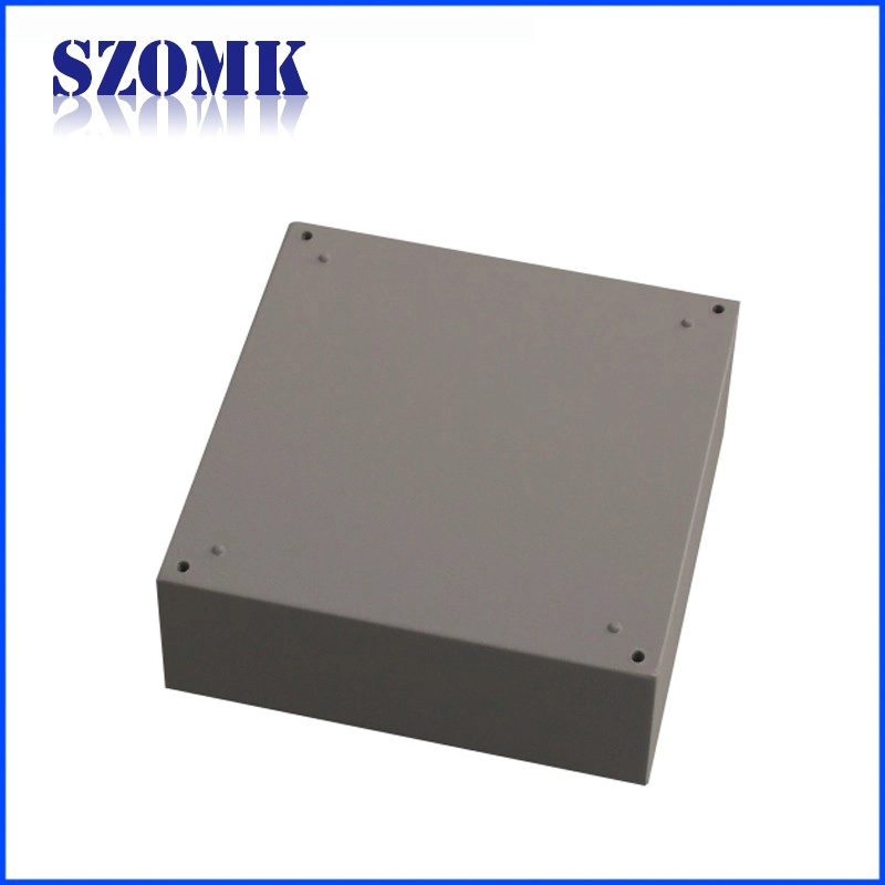 Customized waterproof extruded die cast aluminium enclosure for electronic PCB board AK-AW-27 140*140*75 mm