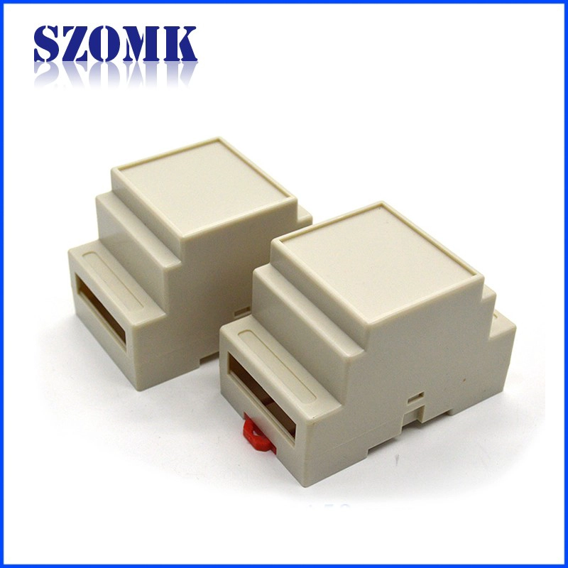 DIY plastic industrial din rail enclosure gsm modem, custom plastic case from szomk