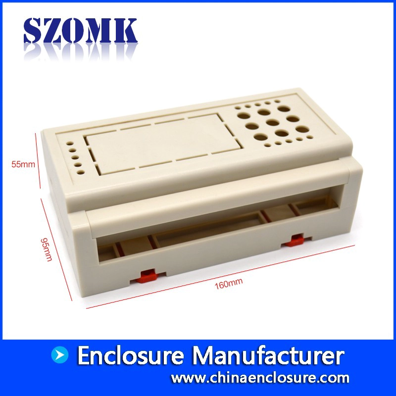 Din Rail enclosure ABS Plastic Control box PLC Case for electronics AK-DR-36 160*95*55mm