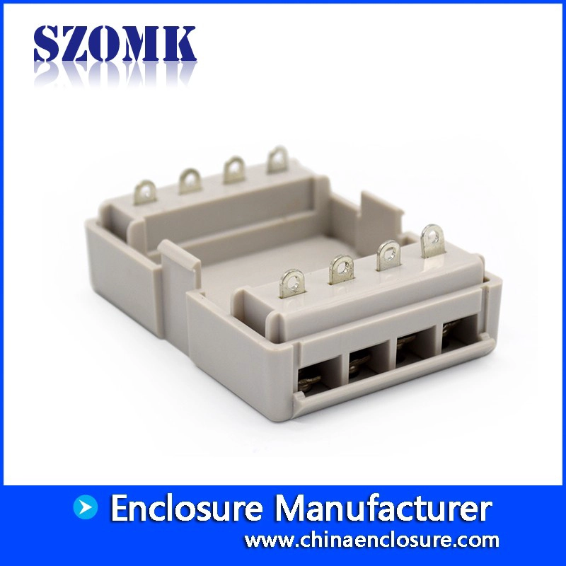 Din rail box case for electronics din rial plastic plc enclosure AK-DR-28 80*54*71mm