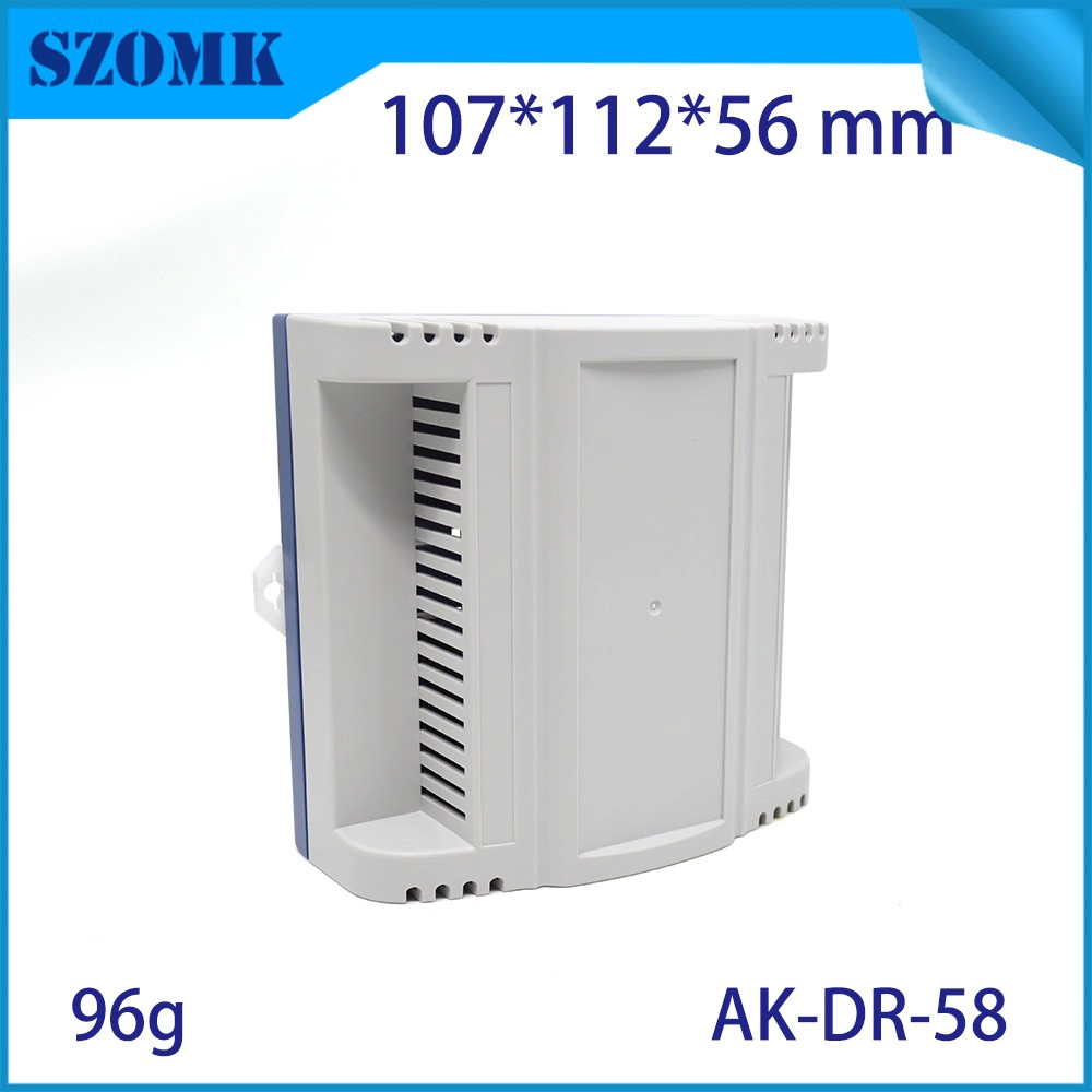 Din rail cabinet szomk pcb housing enclosure with din rail inside AK-DR-58