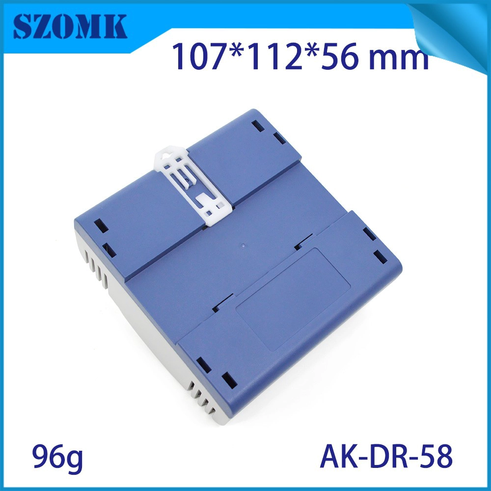 Din rail cabinet szomk pcb housing enclosure with din rail inside AK-DR-58