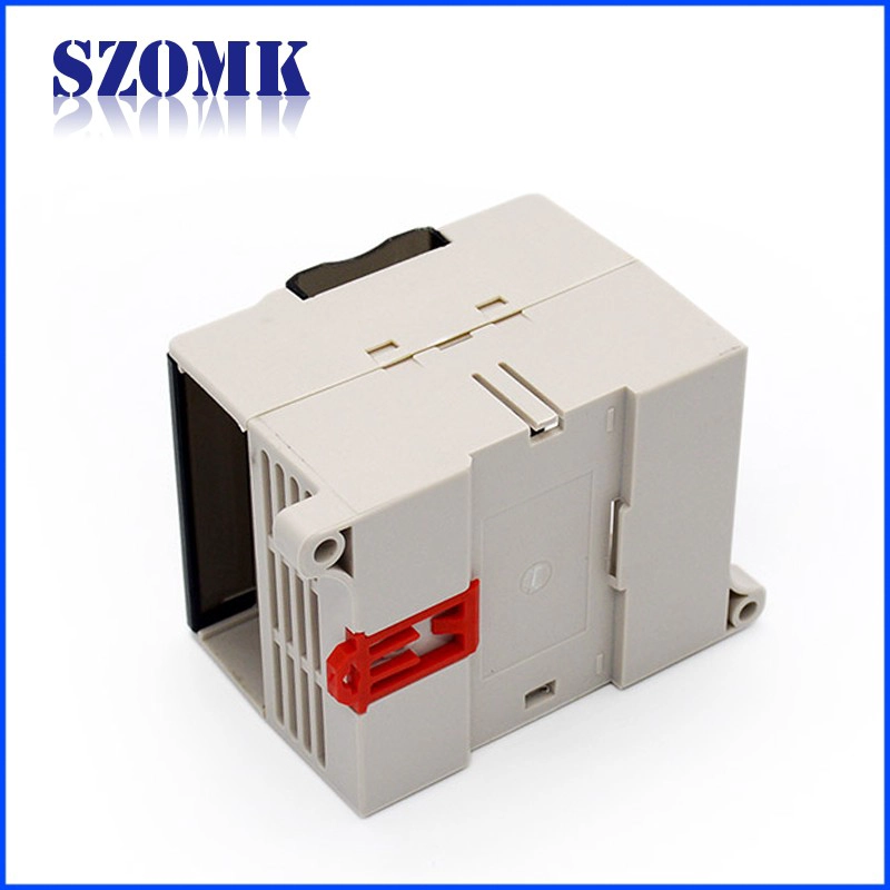 Din rail industrial plastic enclosure electrical control boxes from SZOMK AK-DR-20 110x75x65mm