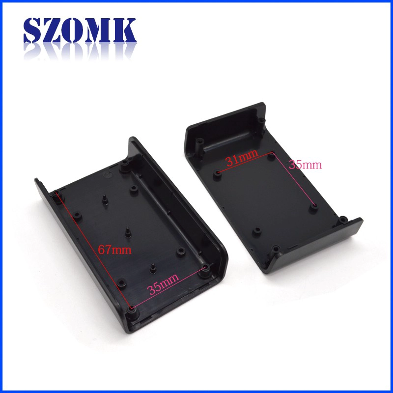 Dustproof small ABS Plastic Standard Enclosure SZOMK electronic junction box AK-S-01 80x50x19mm