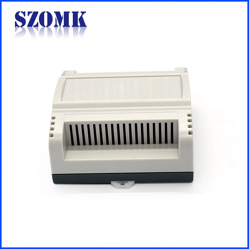 Factory abs plastic enclosure din rail enclosure PLC box for electronics from SZOMK AK80010 111*107*55mm