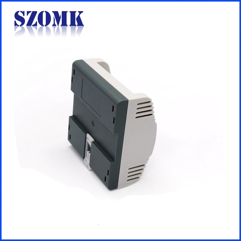 Factory abs plastic enclosure din rail enclosure PLC box for electronics from SZOMK AK80010 111*107*55mm