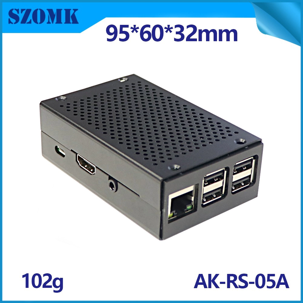 GEEEKPI Hülle Raspi Himbeer Pi Amiga Sense Hut 3 Aluminium mit Fan Argon Multiple Clear wasserdicht Eins für Retroflag Megapi AK-RS-05A