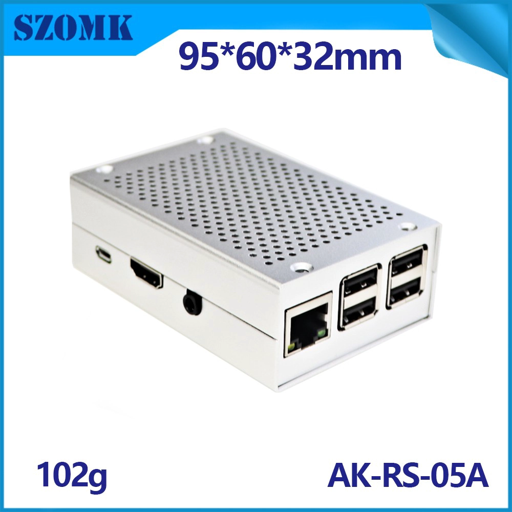 GEEEKPI Hülle Raspi Himbeer Pi Amiga Sense Hut 3 Aluminium mit Fan Argon Multiple Clear wasserdicht Eins für Retroflag Megapi AK-RS-05A