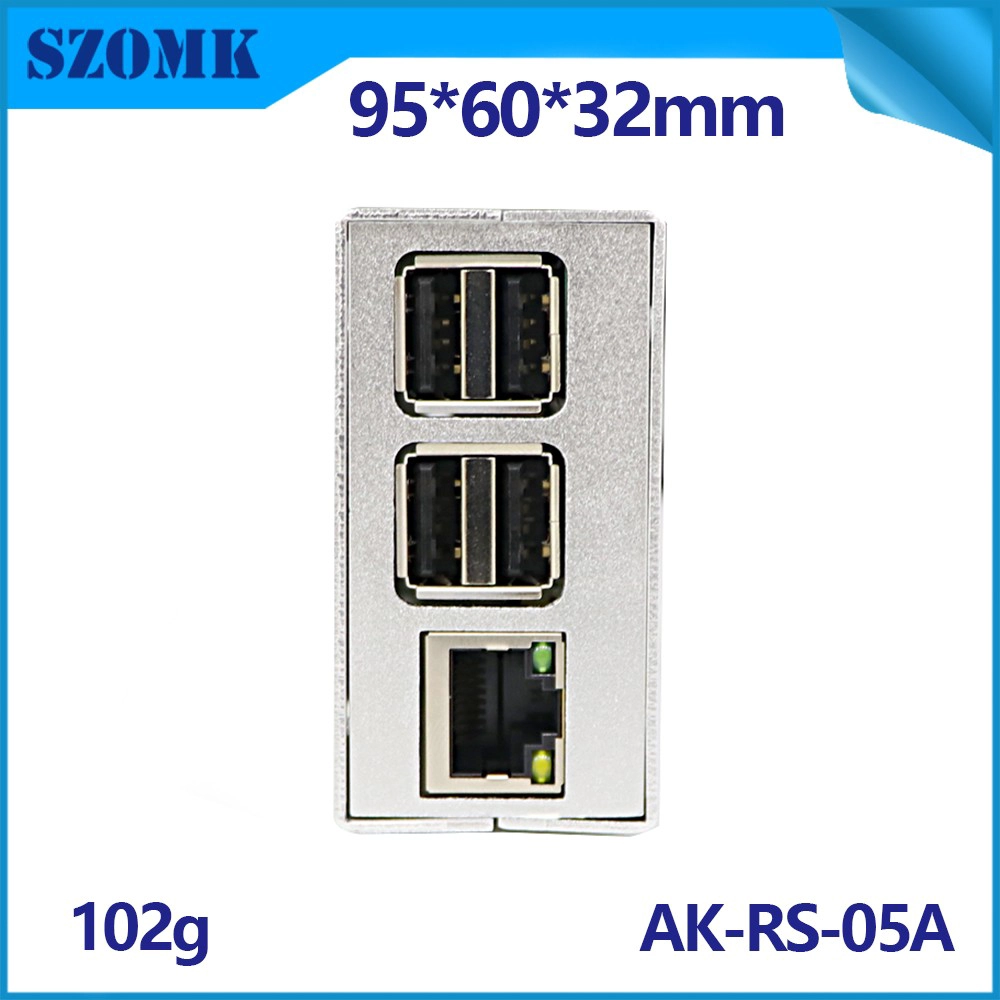 GEEEKPI Hülle Raspi Himbeer Pi Amiga Sense Hut 3 Aluminium mit Fan Argon Multiple Clear wasserdicht Eins für Retroflag Megapi AK-RS-05A