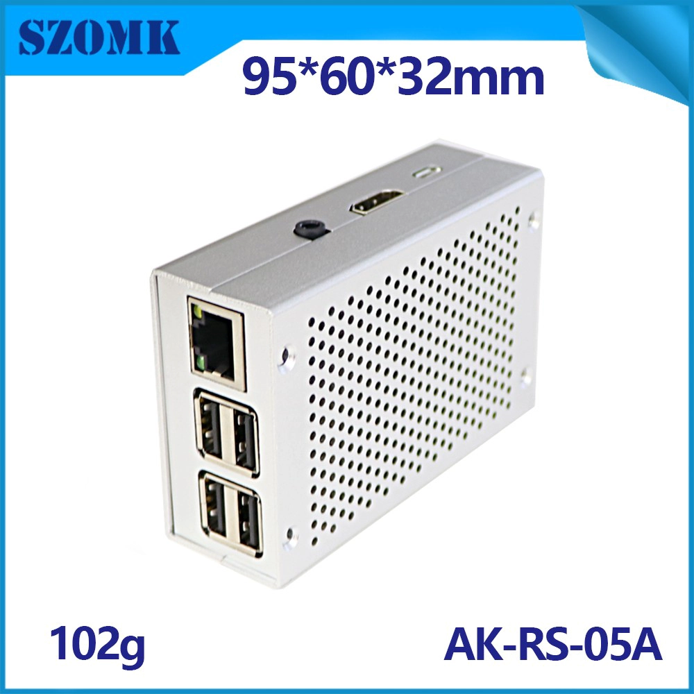 GEEEKPI Hülle Raspi Himbeer Pi Amiga Sense Hut 3 Aluminium mit Fan Argon Multiple Clear wasserdicht Eins für Retroflag Megapi AK-RS-05A