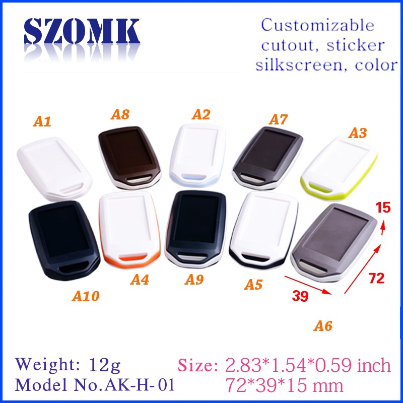 Good quality cheap plastic enclosures for electronics AK-H-01 15*39*72mm