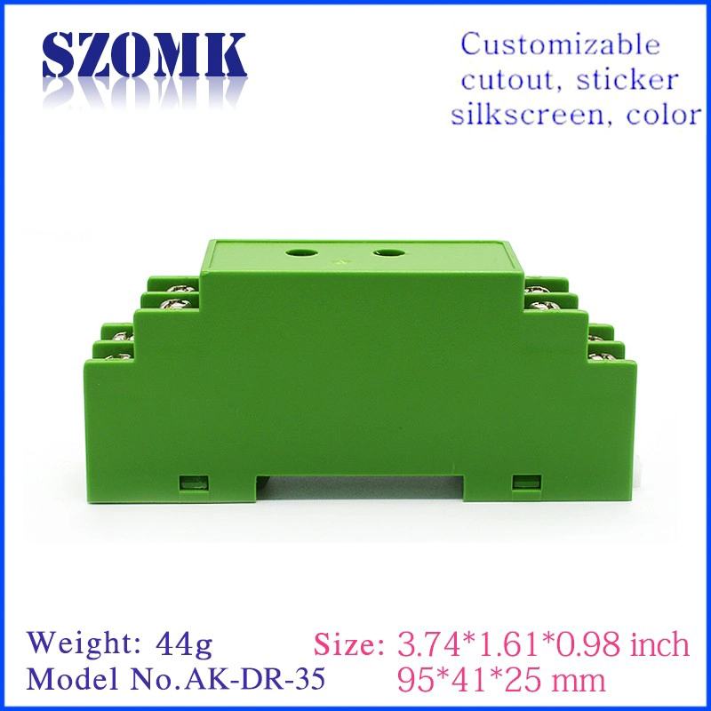 Good quality szomk plc din rail junction box for electronic AK-DR-35 95*41*25mm