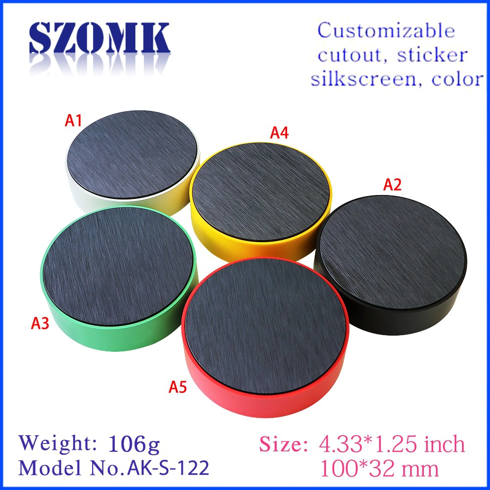 Guangdong abs plastic cylindrical 100X62mm junction box standard enclosure manufacture/AK-S-122