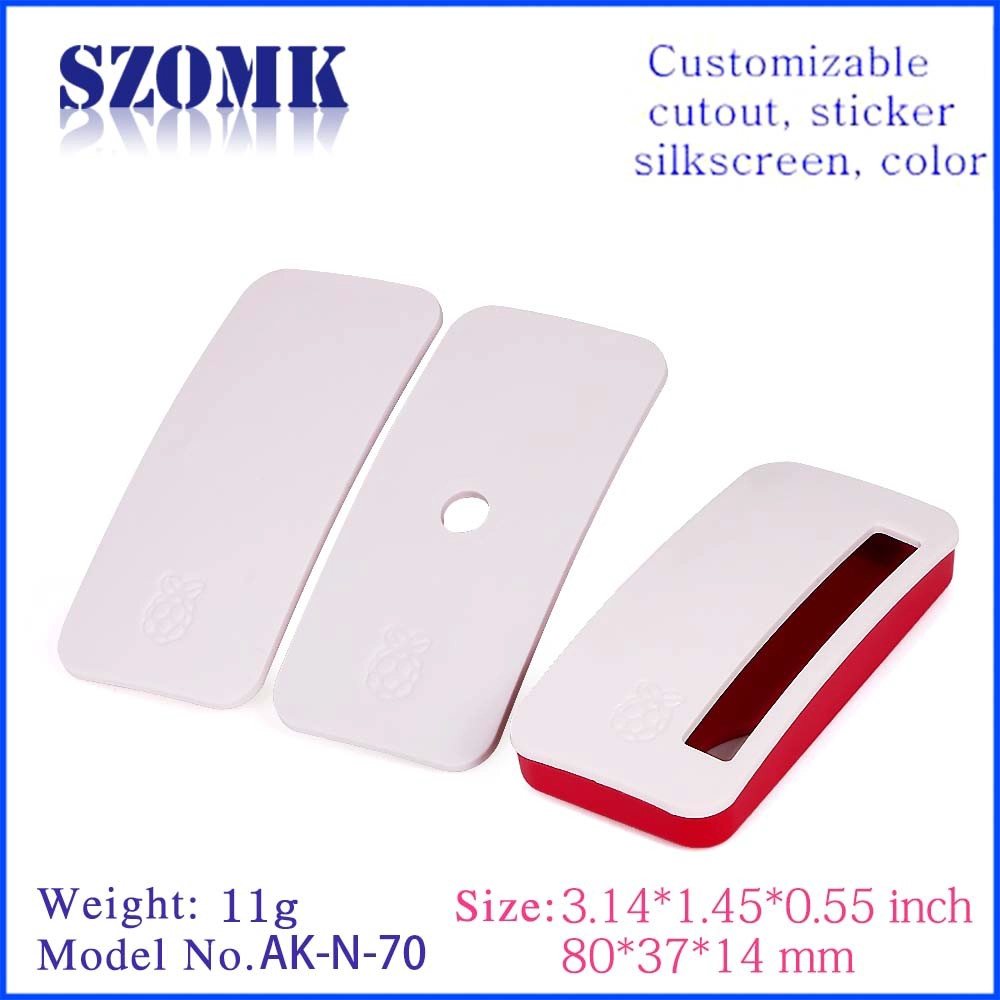 Guangdong new design Raspberry pi ABS plastic 80X37X14mm with micro USB holes housing supply/AK-N-70