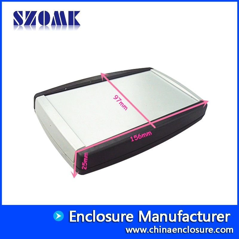 العلبة البلاستيكية المحمولة ABS للمشاريع الإلكترونية AK-H-44 156 * 97 * 25mm