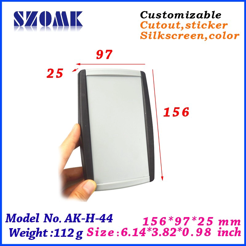 العلبة البلاستيكية المحمولة ABS للمشاريع الإلكترونية AK-H-44 156 * 97 * 25mm