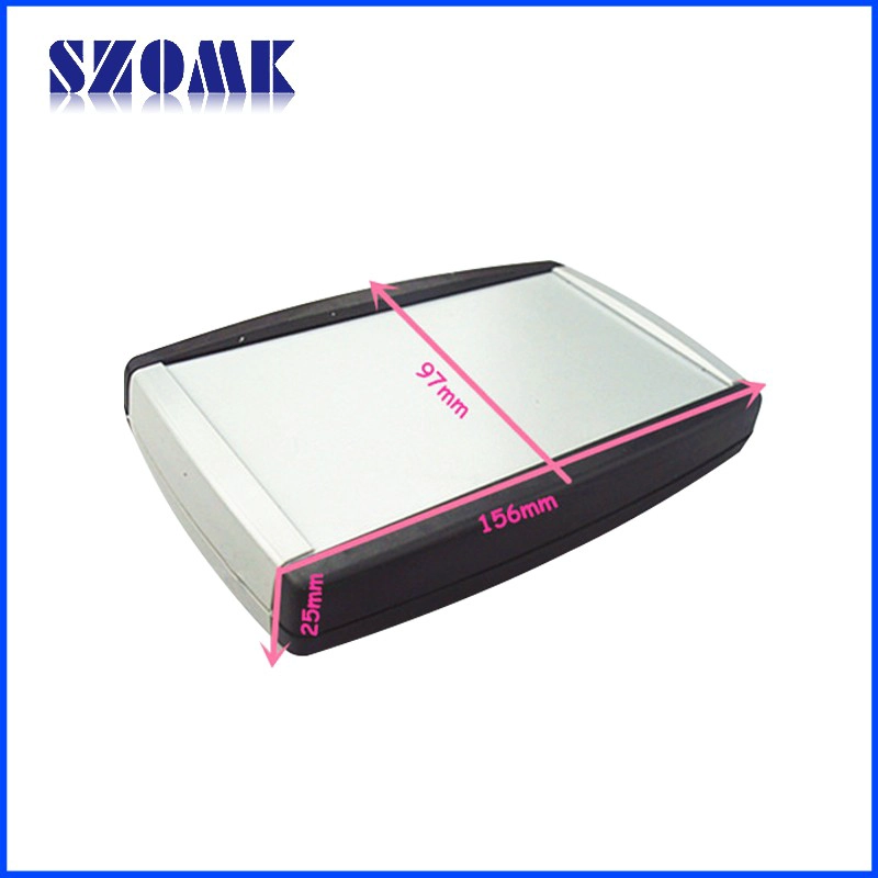 العلبة البلاستيكية المحمولة ABS للمشاريع الإلكترونية AK-H-44 156 * 97 * 25mm