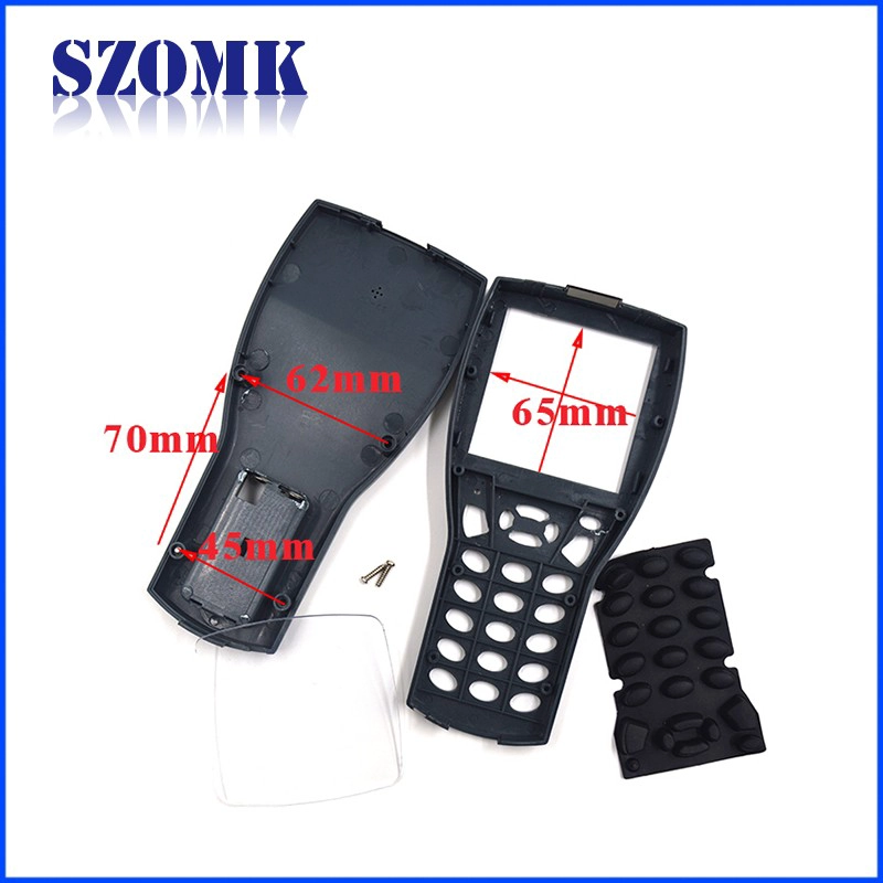Handheld abs kunststof behuizing temperatuursensor behuizing detector behuizing behuizing voor elektronisch apparaat AK-H-25 177 * 85 * 31 mm