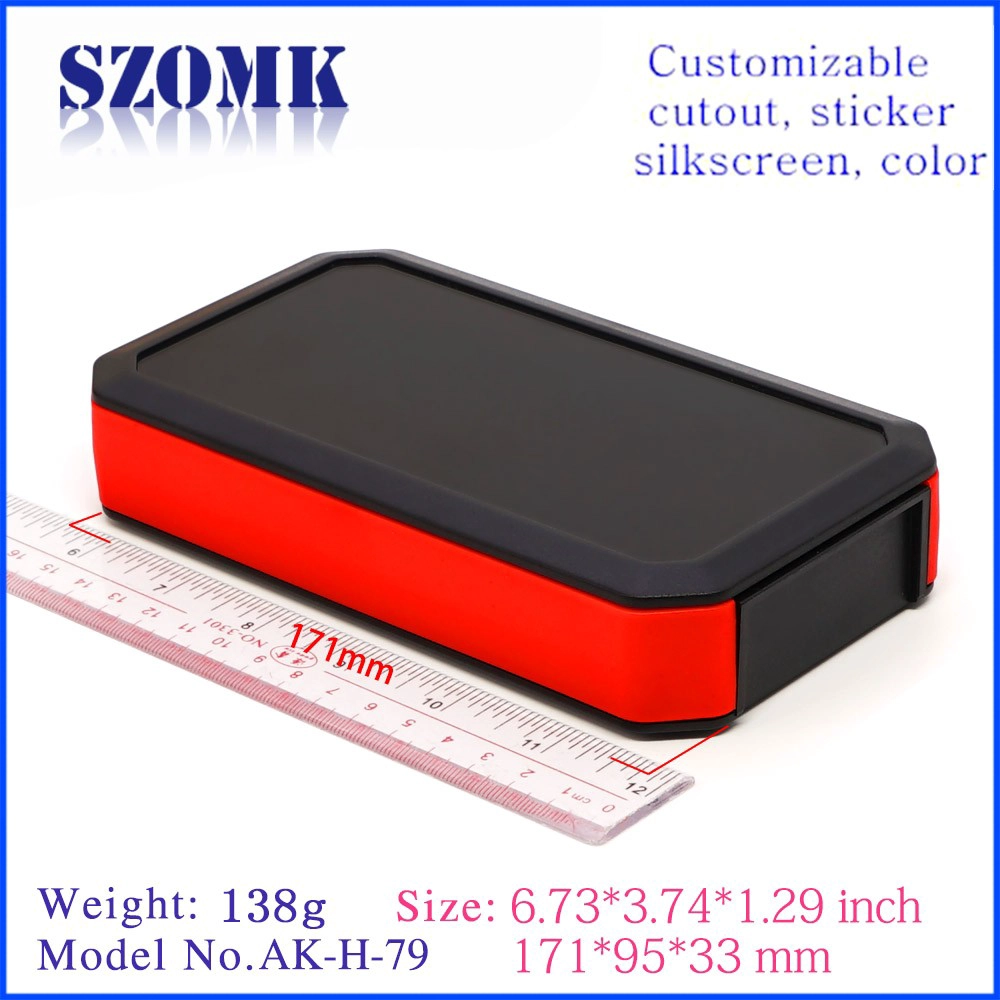 plastic handheld enclosure waterproof electronic casing for pcb board AK-H-79 171*95*33mm