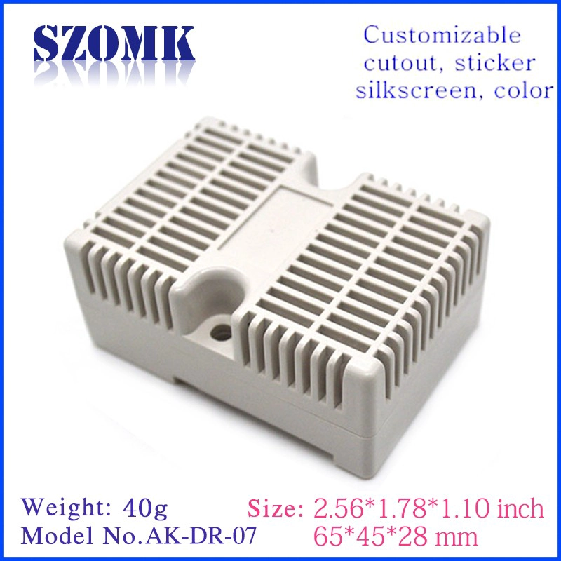 High Quality Plastic Din Rail Enclosure/ AK-DR-07/ 65*45*28mm