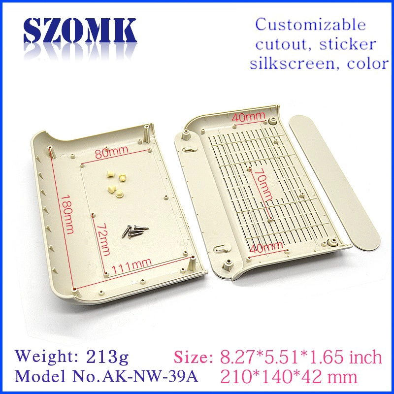 High quality ABS material plastic network outlet control housing enclosure/AK-NW-39