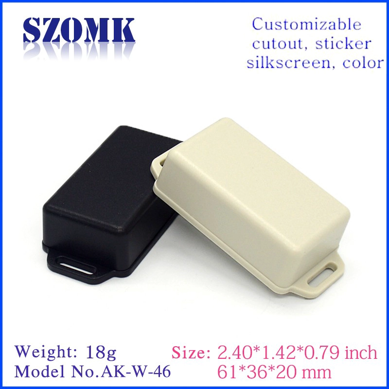 High quality abs material distribution wall mount Electronic plastic enclosure project box Plastic AK-W-46