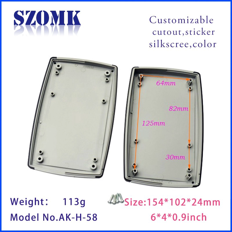 العلبة البلاستيكية المحمولة ذات الجودة العالية والسعر المنخفض لجهاز LCD AK-H-59 190 * 81 * 31 مم