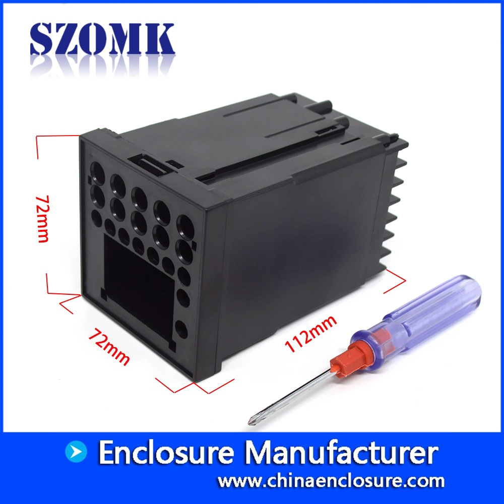 Venta caliente personalizado plástico din rail electrónica cajas caja proyecto instrumento vivienda AK-DR-54 112 * 72 * 72 mm