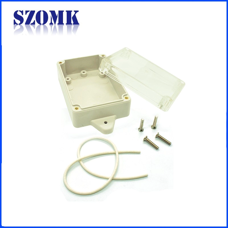 Scatola di dispositivo elettronico per recinzione impermeabile in plastica IP65 con coperchio trasparente / 84 * 59 * 34mm / AK-B-FT21
