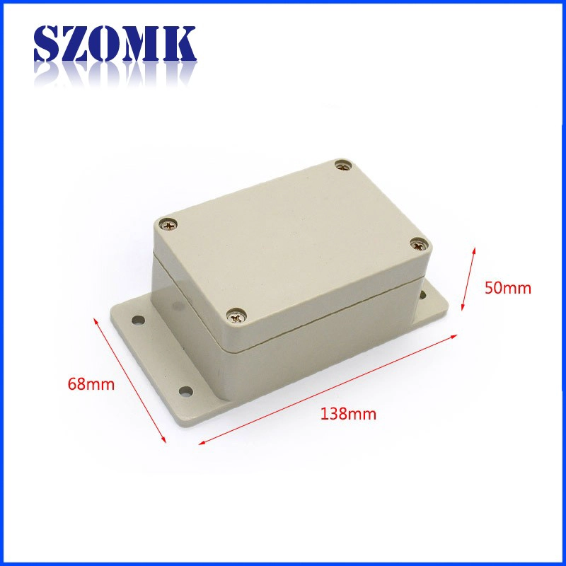Contenitore per custodia per strumenti elettronici in plastica ABS di recinzione impermeabile in plastica IP65 / 138 * 68 * 50mm / AK-B-F14