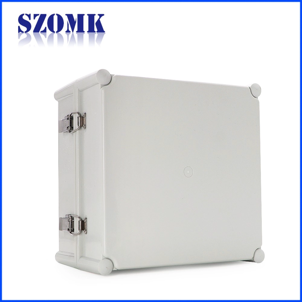 IP65 навесной водонепроницаемый пластиковый корпус для электроники Szomk печатная плата пластиковый корпус распределительного устройства 280 * 280 * 180 мм AK-02-25-JK корпус навесной пластиковый водонепроницаемый корпус оборудования