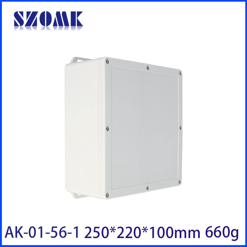 IP66 ABS Пластиковая водонепроницаемая электрическая корпусная коробка 248*200*100 мм AK-01-56-1