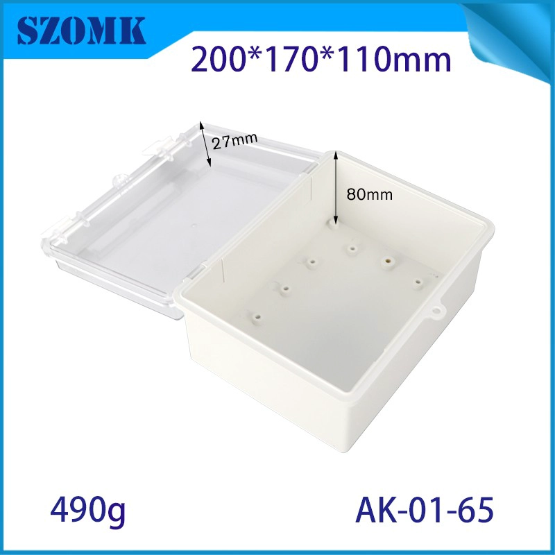 IP66 AK-01-65 200*170*110 MMABS Plastic Power Supply Security Security Fox Box Electronic Mountract