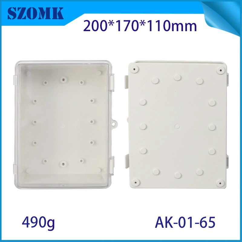 IP66 AK-01-65 200*170*110 MMABS Plastic Power Supply Security Security Fox Box Electronic Mountract