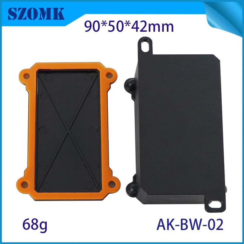IP68 plastic waterproof box PC flame retardant VI outdoor waterproof junction box 90*50*42mm AK-BW-02