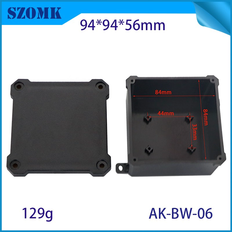 IP68 Пластиковая водонепроницаемая коробка ПК Flame Saturardant VI Outdoor Waterpronation Box 94*94*56 мм AK-BW-06