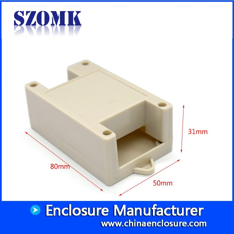 Industrial din rail plc junction box abs plastic housing control box custom plastic enclosure