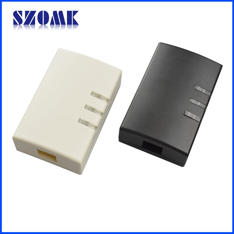 Custodia LED elettronica szomk project box nero / bianco pcb AK-N-28 79x45x24mm